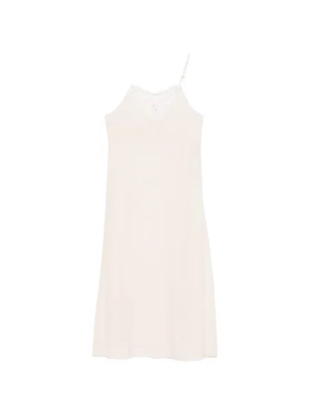 Rochie midi Chloé din dantelă roz