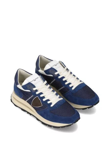Sneakerși Philippe Model Paris din piele de căprioară albastru