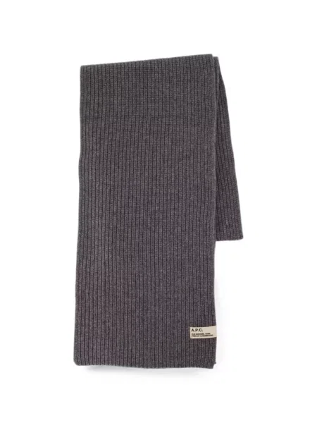 Fular A.p.c. tricotate gri