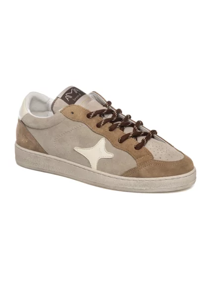 Sneakersy Ama Brand skórzane beżowe