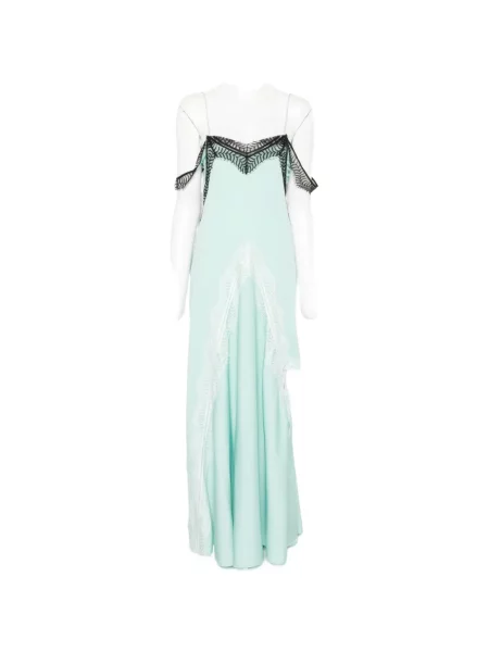 Rochie midi Christopher Esber din dantelă albastru