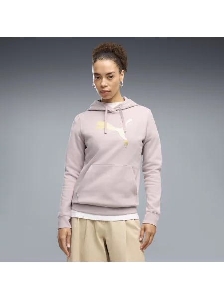 PUMA bluza z kapturem ESS Metaliczny OdzieÅ¼ RÃ³Å¼owy S różowa