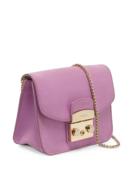 Geanta crossbody Furla din piele violet