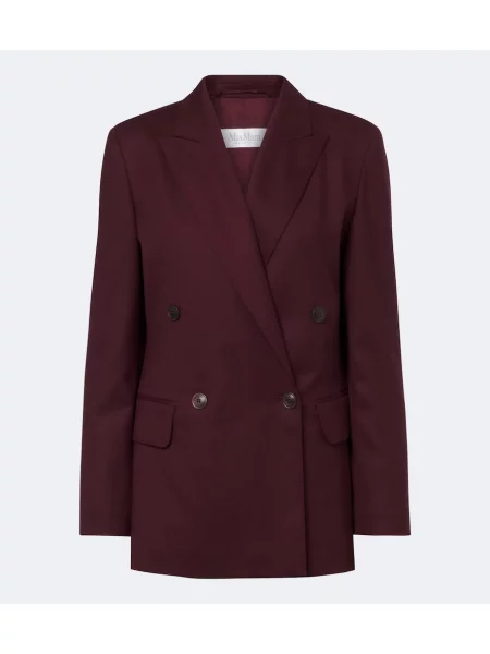 Sacou Max Mara de lână cu două rânduri de nasturi