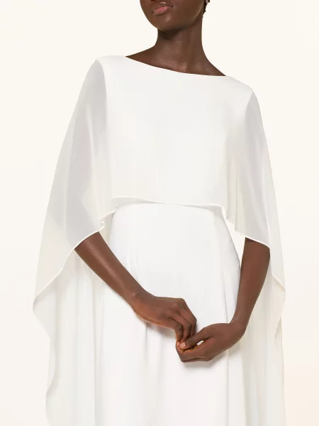 Apart Suknia Wieczorowa Z Mieszanki Materiałów weiss biała