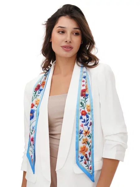 MyScarf Basic Краватка Унісекс Синій/блакитний Шовк синя