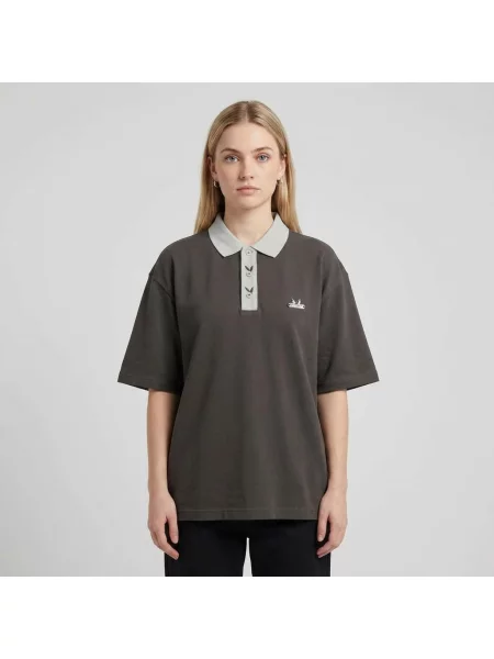 Krátky polokošeľa Ftshp s krátkymi rukávmi sivá