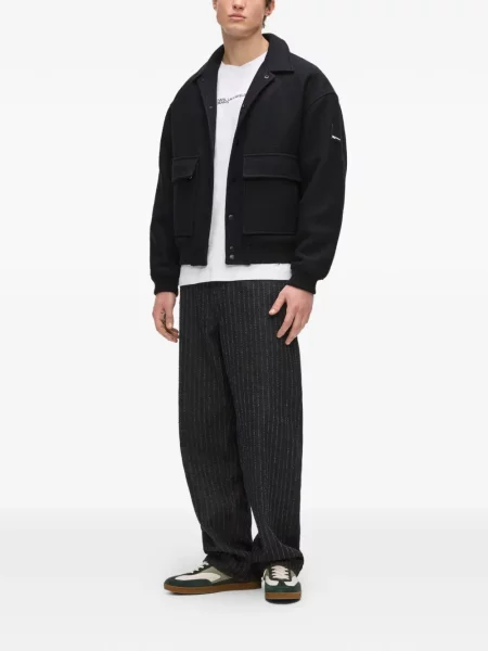 Traper jakna Karl Lagerfeld Jeans s autogramom crna