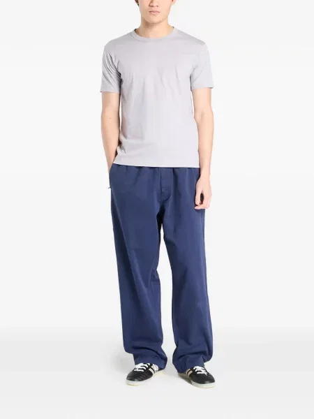 Krótka graficzny koszulka Adidas Campus z perforacją szara