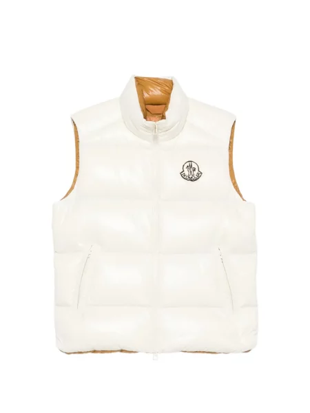 Matlasat vestă Moncler alb