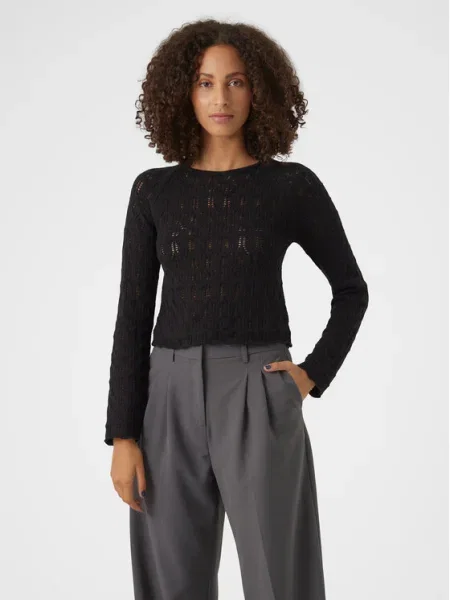 Vero Moda Пуловер Fabienne черен