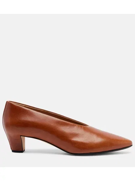 Pantofi cu toc Calvin Klein Collection din piele maro