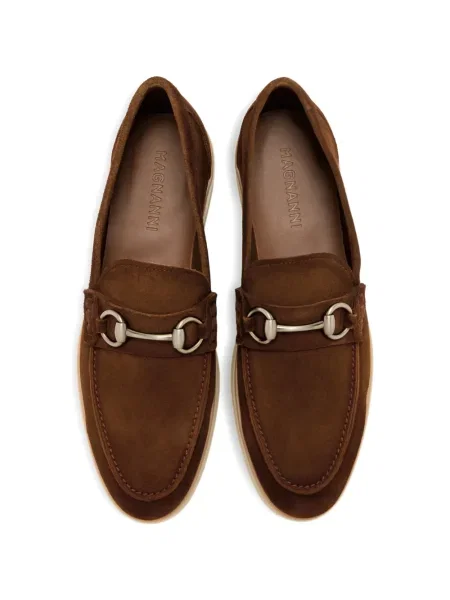 Pantofi loafer Magnanni din piele de căprioară maro