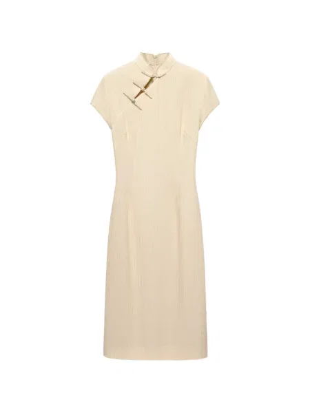 Rochie midi Shanghai Tang cu paiete din șifon