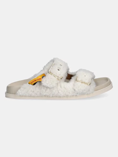 Шльопанці BOSS Freyah бежевий