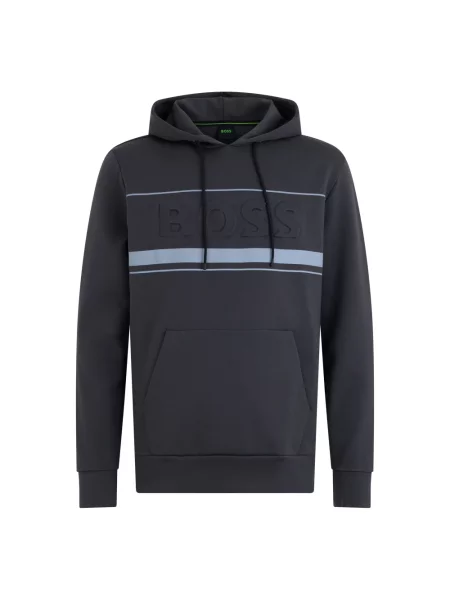 Bluza z kapturem Boss z kapturem szara