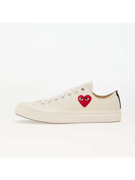 Sneakers Converse x Comme des Garçons PLAY Chuck 70 OX Milk/ Black/ Red EUR negru