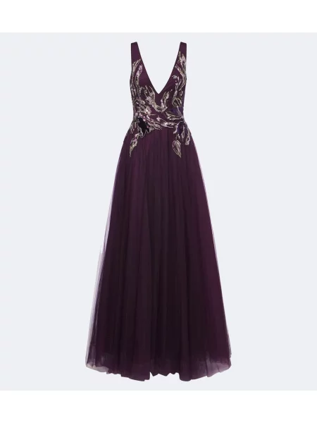 Rochie Costarellos din tul violet