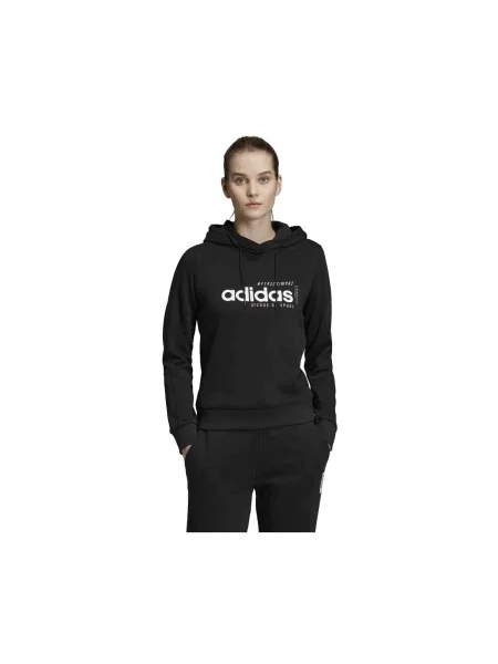 Hanorac cu glugă Adidas negru