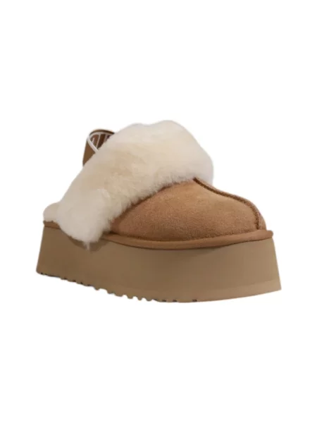 Trampki Ugg skórzane wsuwane beżowe