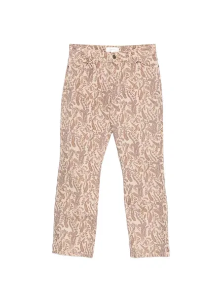 Pantaloni Ba&sh cu imagine cu model paisley