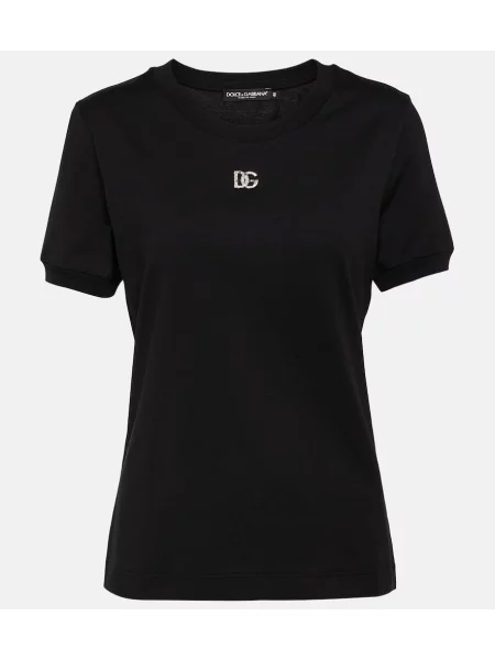 Tricou Dolce&gabbana din jerseu alb