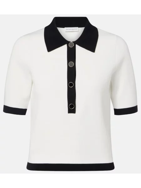 Polo Nina Ricci tricotate alb