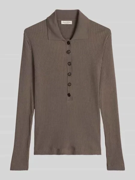 Sweter o kroju slim fit z mieszanki bawełny i modalu Marc O'polo