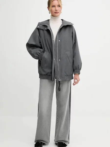 Куртка з додаванням вовни MAX&Co. зимова сірий