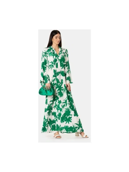 Sukienka maxi Max Mara zielona