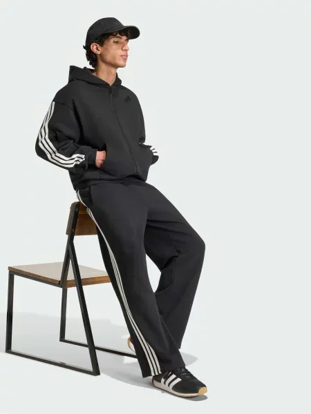 Повседневные брюки Adidas в полоску черные