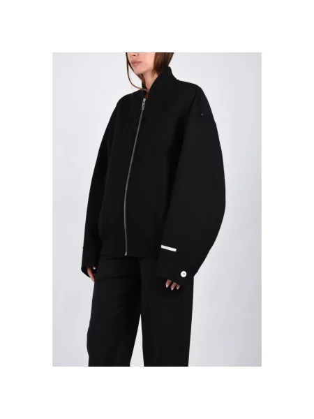 Kurtka bomber Sportmax wełniany czarny