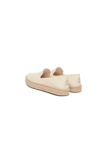TOMS Espadrilky bílé vlny béžové