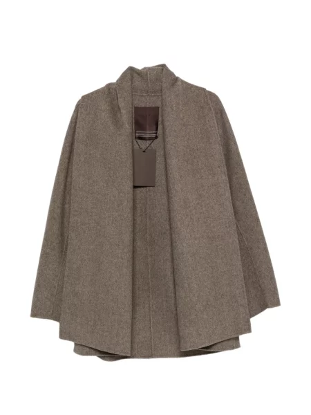 Gulerat geacă Liberadd cu model herringbone maro