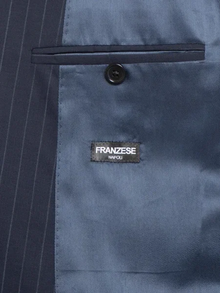 Prugasti odgovarati odijelo Franzese Collection plava