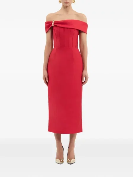 Rochie midi Rebecca Vallance roșu