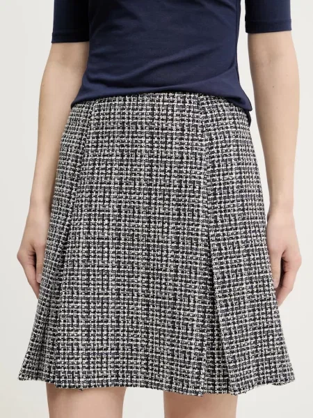 HUGO spódnica mini prosta czarny