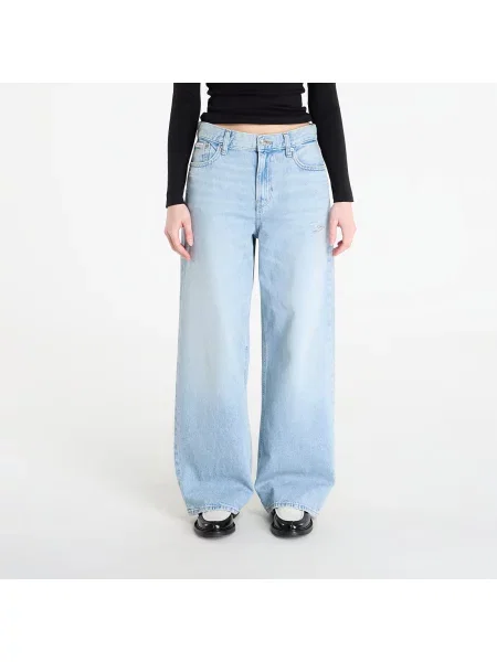 Džíny Calvin Klein Jeans Low Rise Baggy Ramshead Blue 25 modré