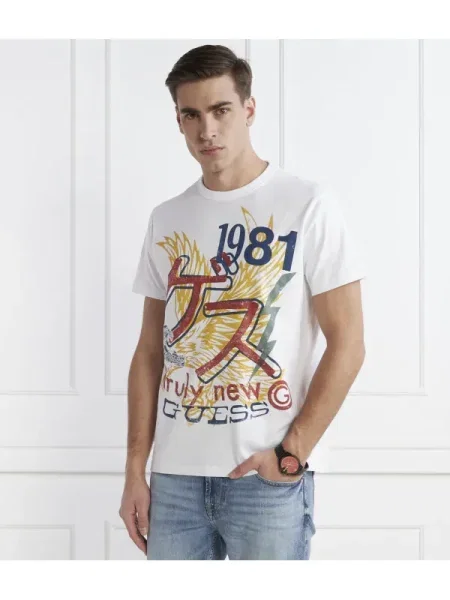 GUESS Tricou alb