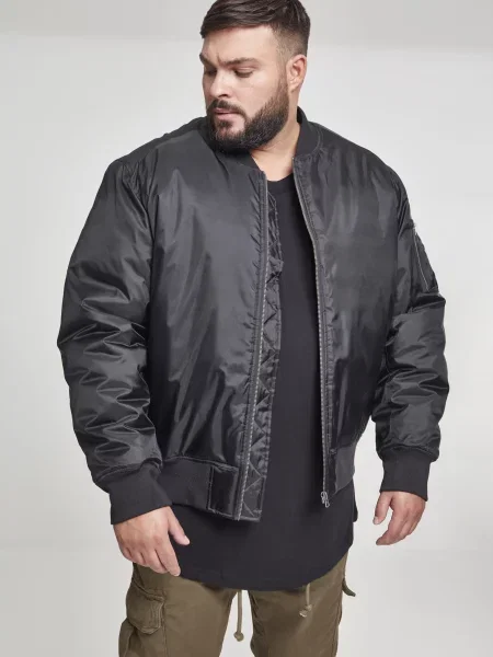 Urban Classics Geacă de primăvară-toamnă negru