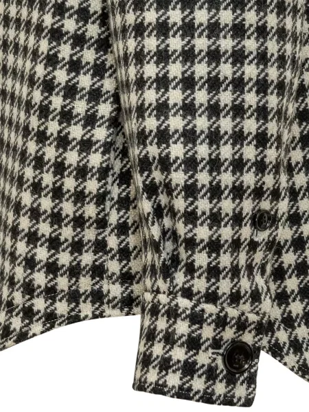 "houndstooth" rašto striukė Ami Paris juoda