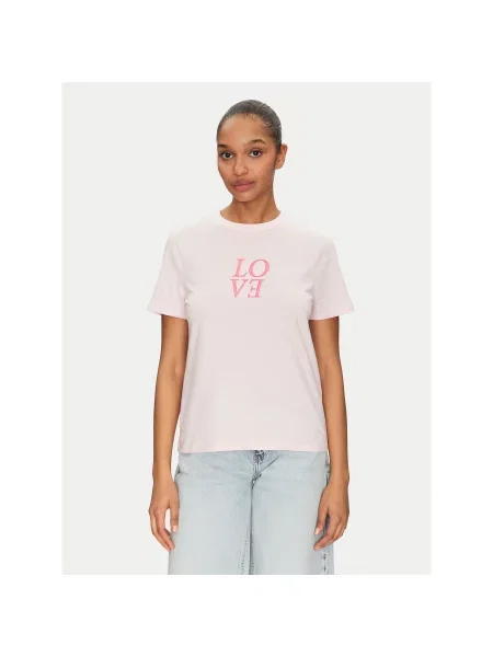 Pieces T-shirt Skylar ružičasta