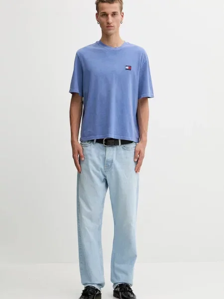 Kratka majica Tommy Jeans modra