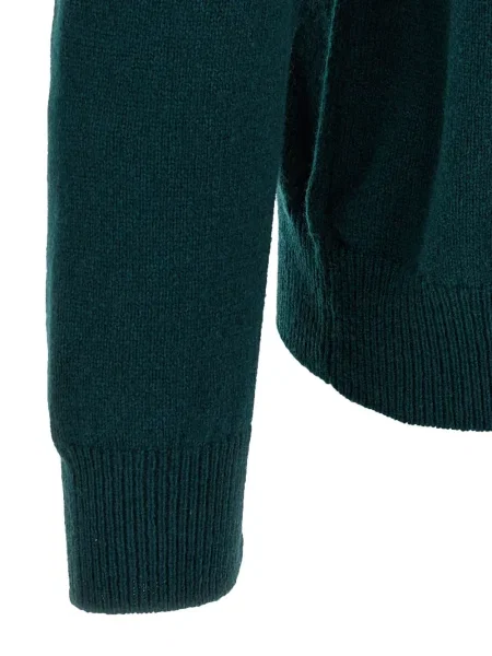 Pulover Zanone de lână cu decolteu rotund verde