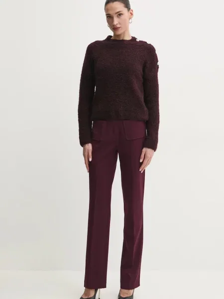Светр з домішкою вовни Morgan MBULLE MBULLE бордовий