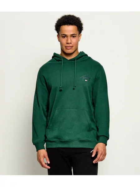 Tommy Jeans Hanorac Entry Signature verde