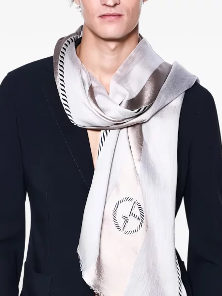 Fular Giorgio Armani cu dungi