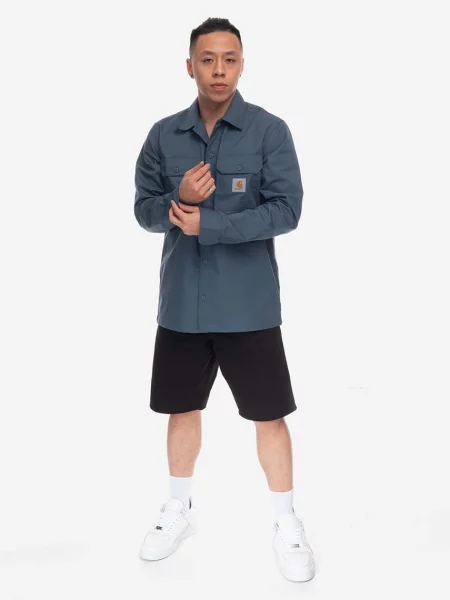 Carhartt WIP pantaloni scurți jeans Single Knee Short barbati negru