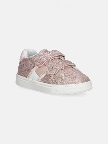 Tommy Hilfiger Sportcipők Flag Low Cut Velcro M rózsaszín