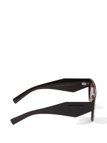 Ochelari de soare Prada Eyewear cu autograf maro